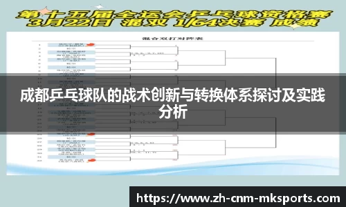成都乒乓球队的战术创新与转换体系探讨及实践分析